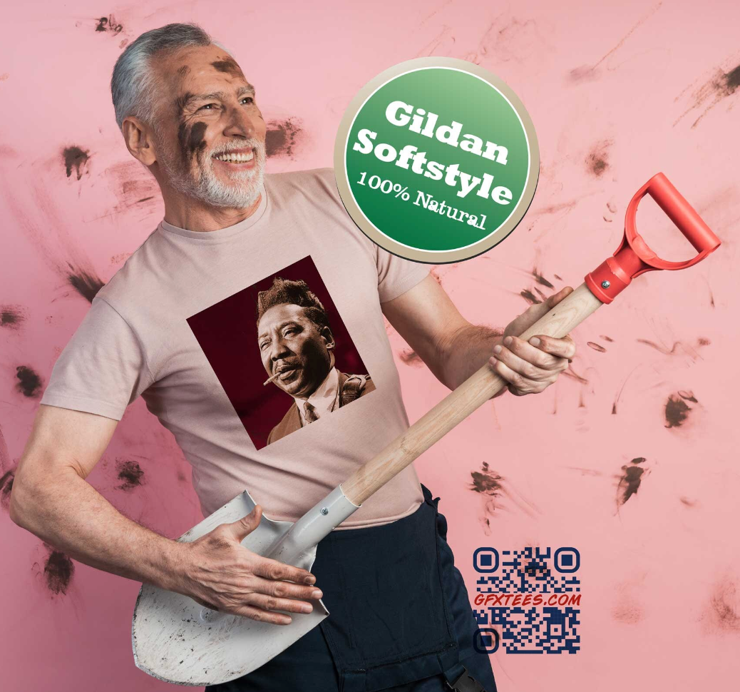 Muddy Waters T-Shirt. Muddy Waters Music Tee. McKinley Morganfield Tshirt. Proud Canadian Clothing. Free Shipping in Canada and the USA.