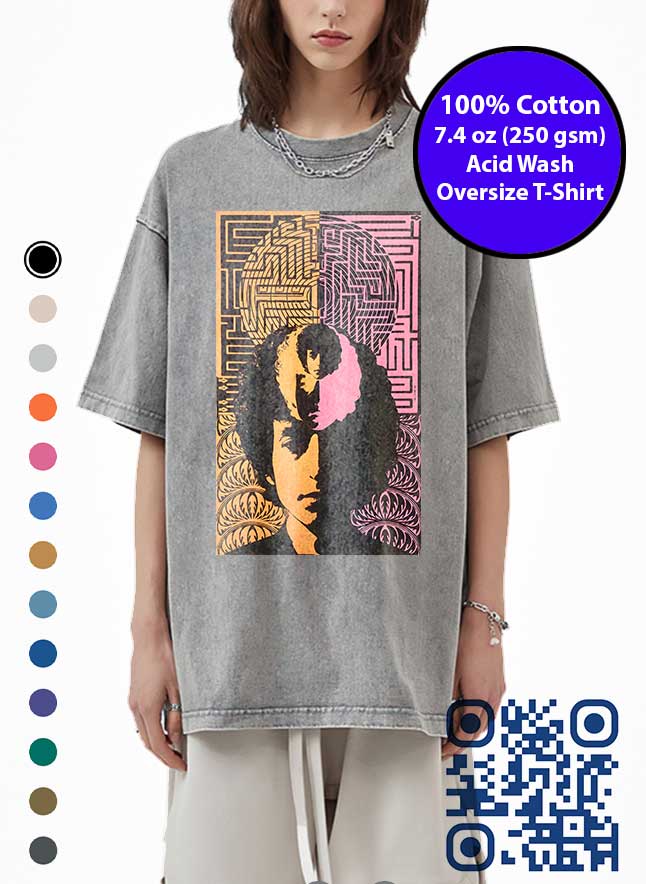 Bob Dylan Poster Art Acid Wash T-Shirt. Bob Dylan Tshirt | GFXTEES.com Toronto Canada