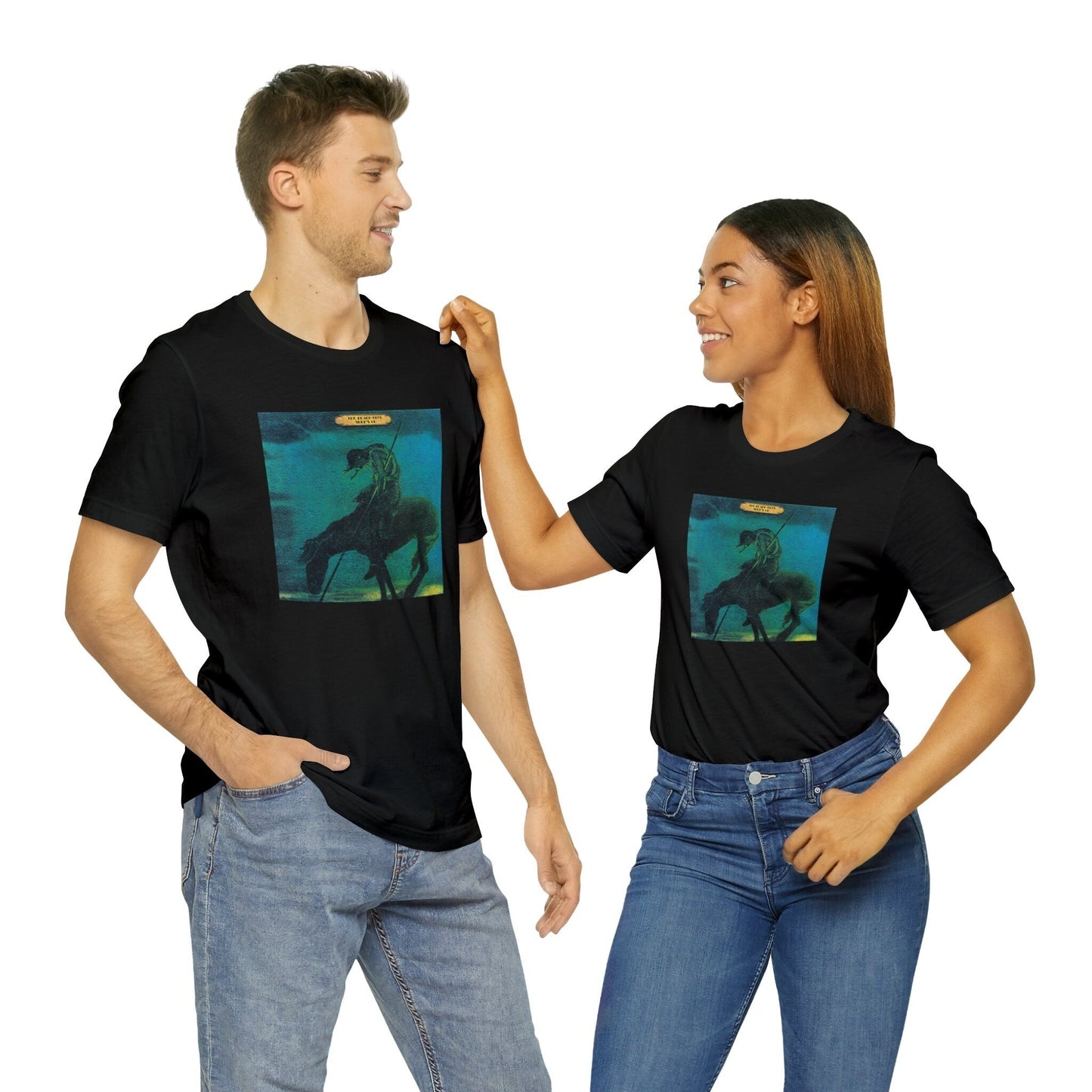 Surf's Up Short Sleeve Bella+Canvas Tee. Classic album cover from the 1970s featuring the artwork of James Earle Fraser.