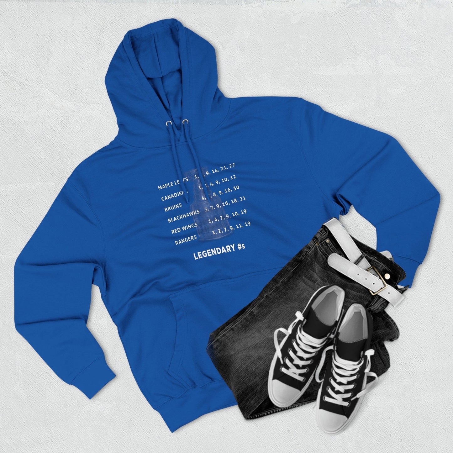 Original Six Legendary Numbers Three-Panel Fleece Hoodie