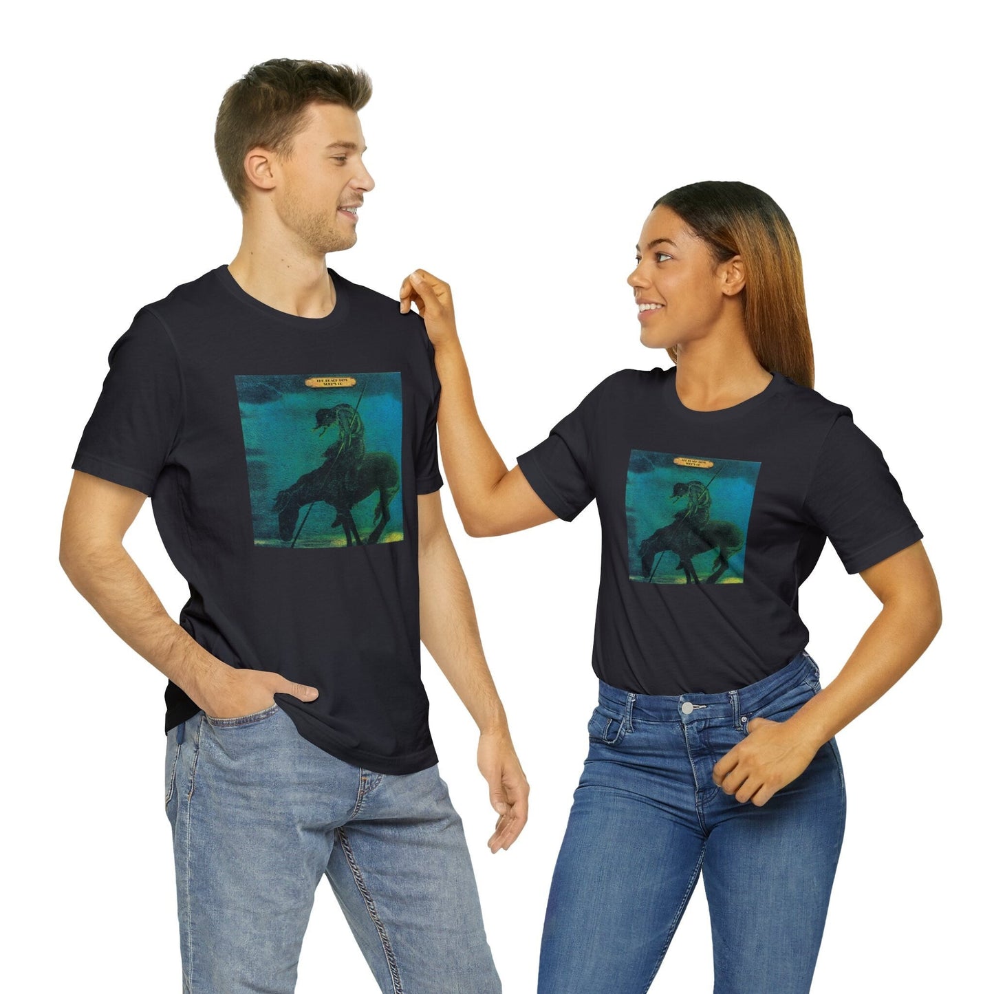 Surf's Up Short Sleeve Bella+Canvas Tee. Classic album cover from the 1970s featuring the artwork of James Earle Fraser.