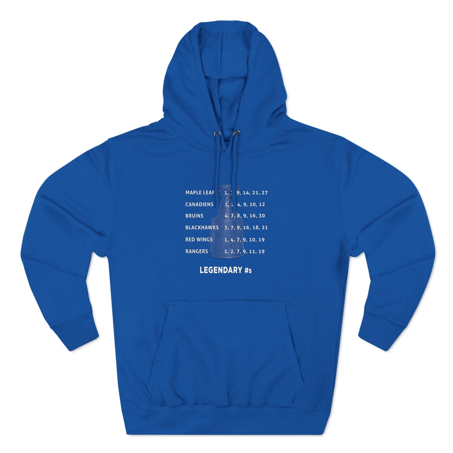 Original Six Legendary Numbers Three-Panel Fleece Hoodie