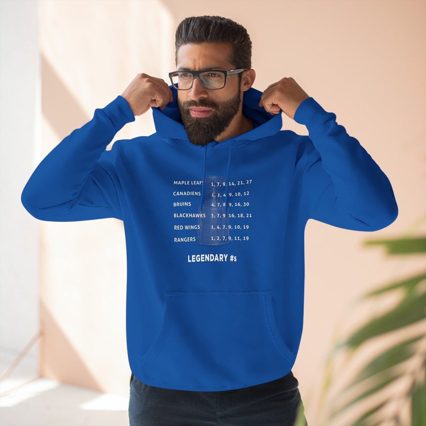 Original Six Legendary Numbers Three-Panel Fleece Hoodie