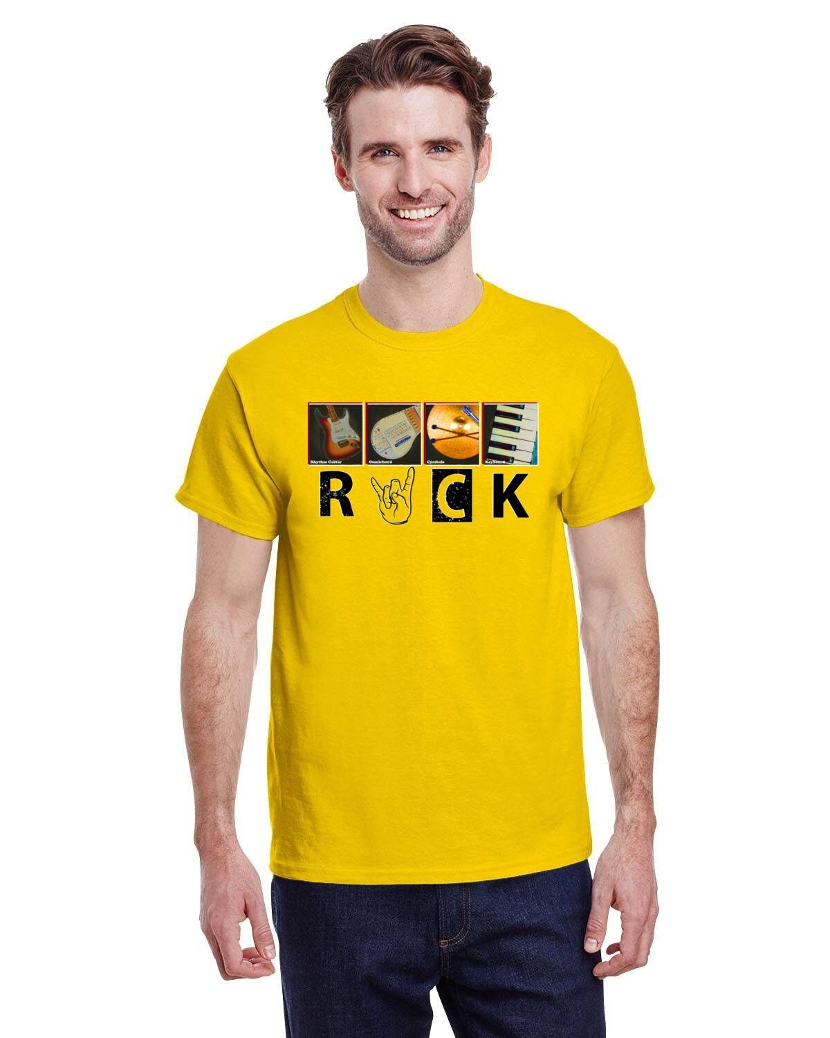 Rock 'n Roll Music Tee. Rock Music Fashion Tshirt. Artistic Contemporary Music Fan Art. Music Tee. Classic Rock Tshirt. 10oz Heavy Tee.