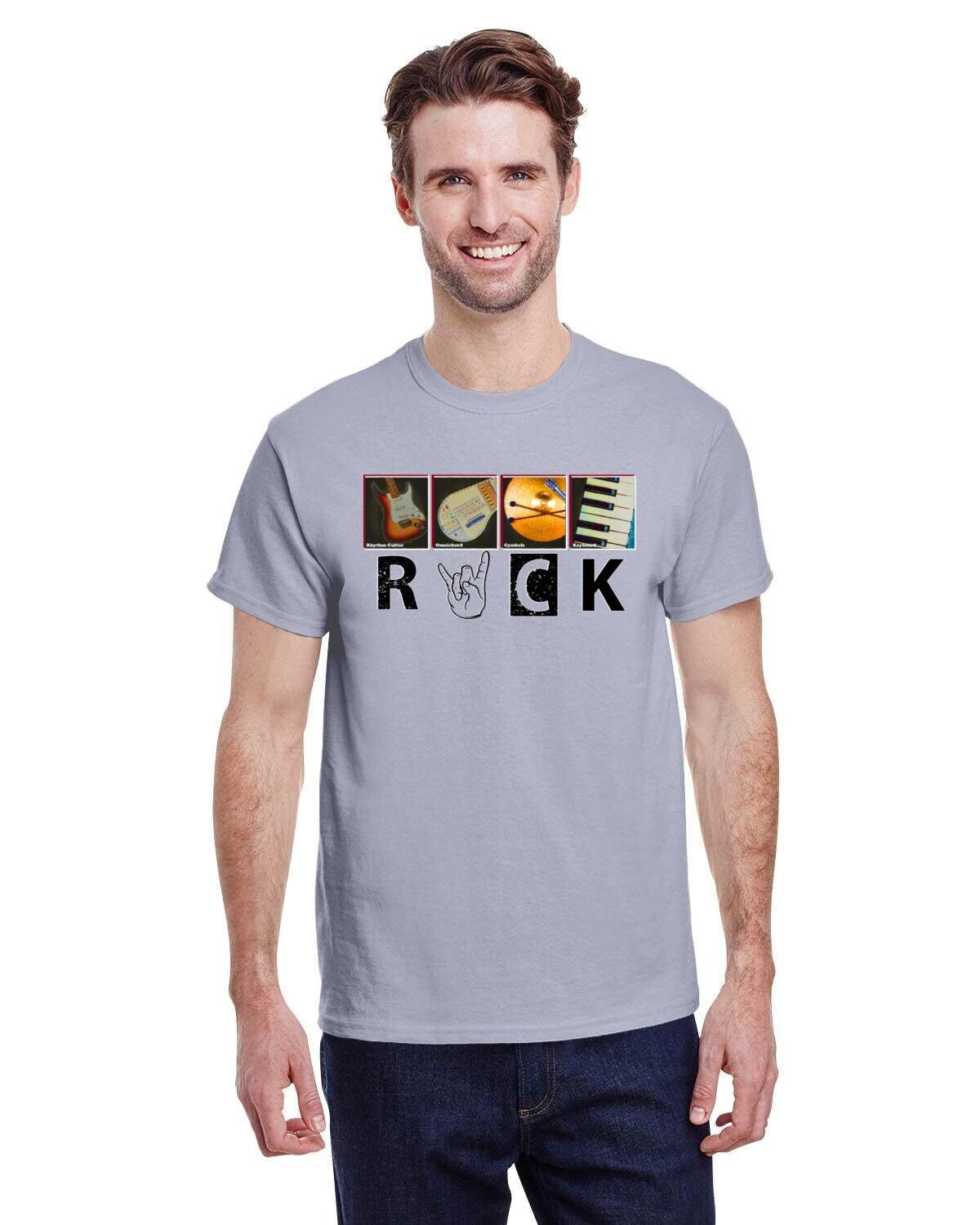 Rock 'n Roll Music Tee. Rock Music Fashion Tshirt. Artistic Contemporary Music Fan Art. Music Tee. Classic Rock Tshirt. 10oz Heavy Tee.