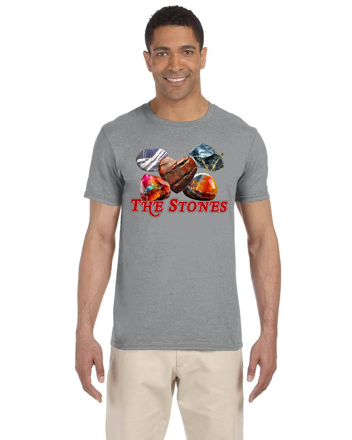 The Stones Tshirt. Cool Contemporary Fan Art. Rock Music Tee. Softstyle Tee Shirt with The Stones.