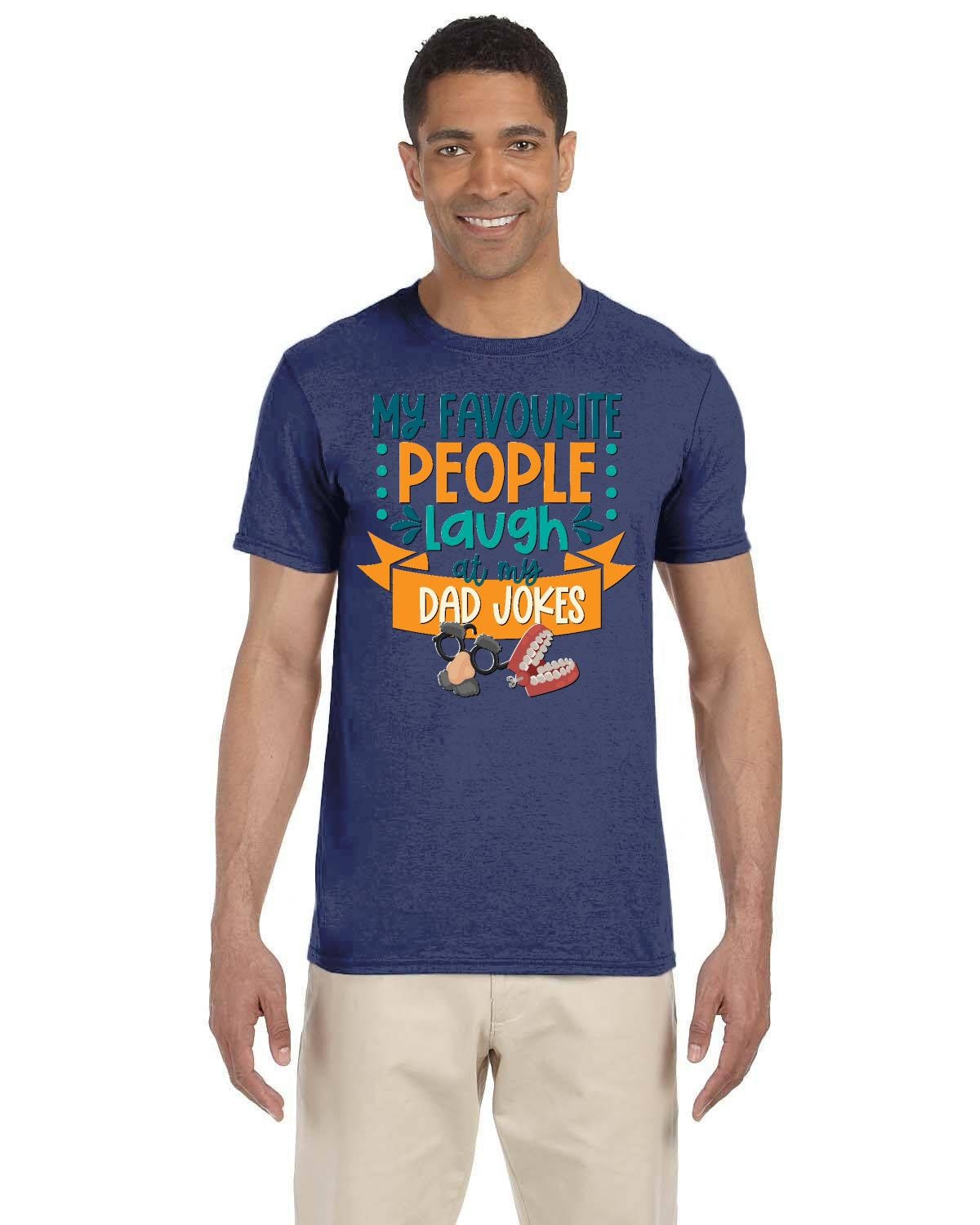 My Favorite People Laugh at my Dad Jokes Fathers Day Gift Tee Shirt. Funny Dad Joke Tshirt Gift.