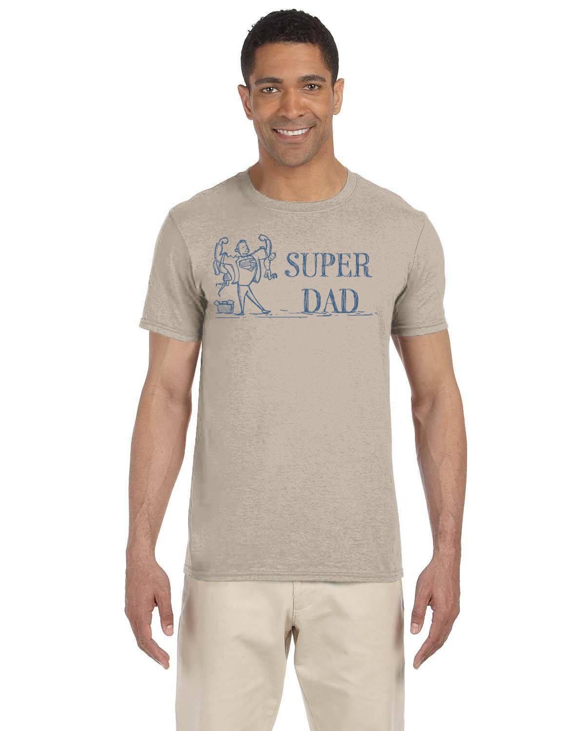 Super Dad Fathers Day Tshirt. Great Gift for Daddy. Husband Gift. Papa Tee Shirt.
