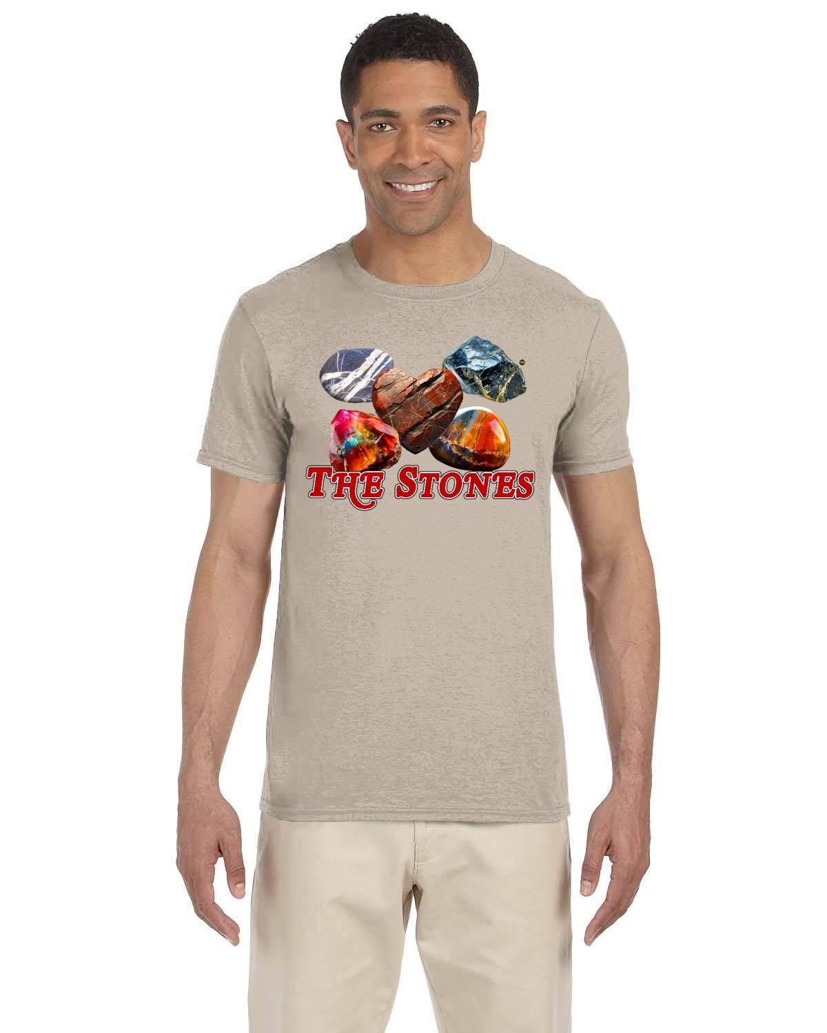 The Stones Tshirt. Cool Contemporary Fan Art. Rock Music Tee. Softstyle Tee Shirt with The Stones.