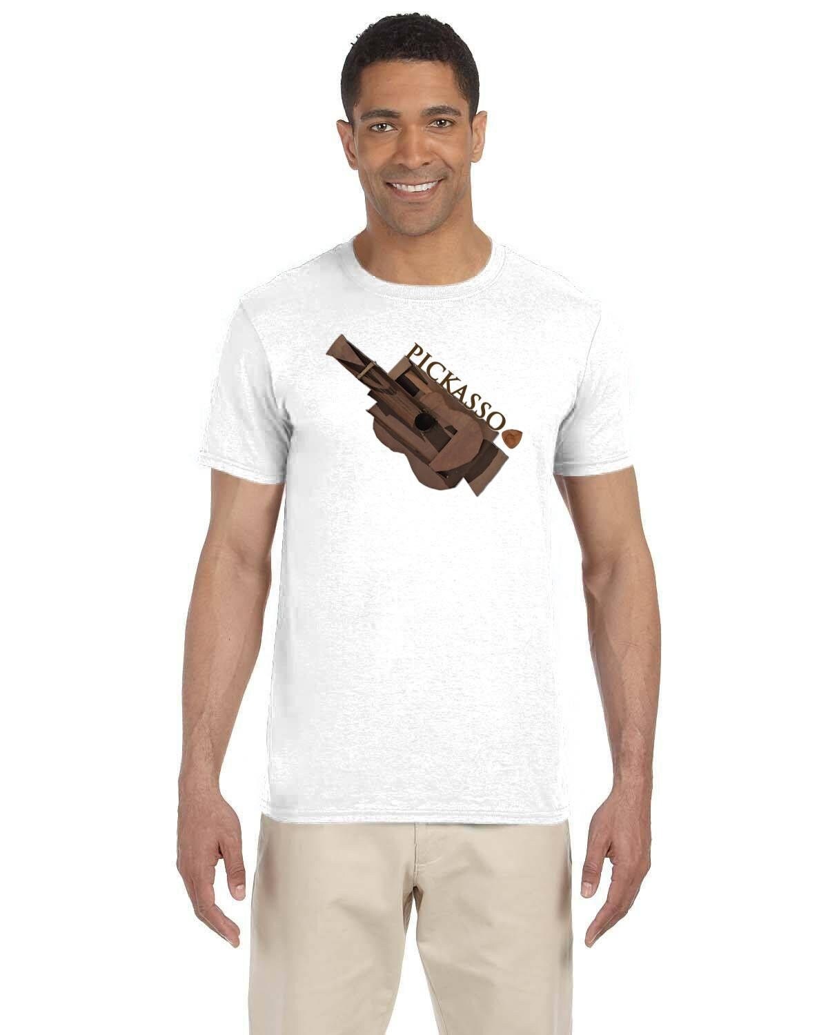 Picasso Guitar and Pick T-Shirt. Save 15% on any 2. Musician Tshirt. Art Lover Tee Shirt. Custom Guitar Design. Guitar Music Tee.