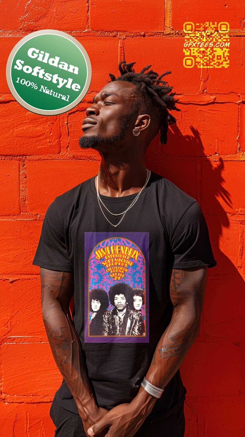 Jimi Hendrix T-shirt. Jimi Hendrix Music. Experience CNE Tshirt. Jimi Music. Proud Canadian Clothing. Free Shipping in Canada and the USA.