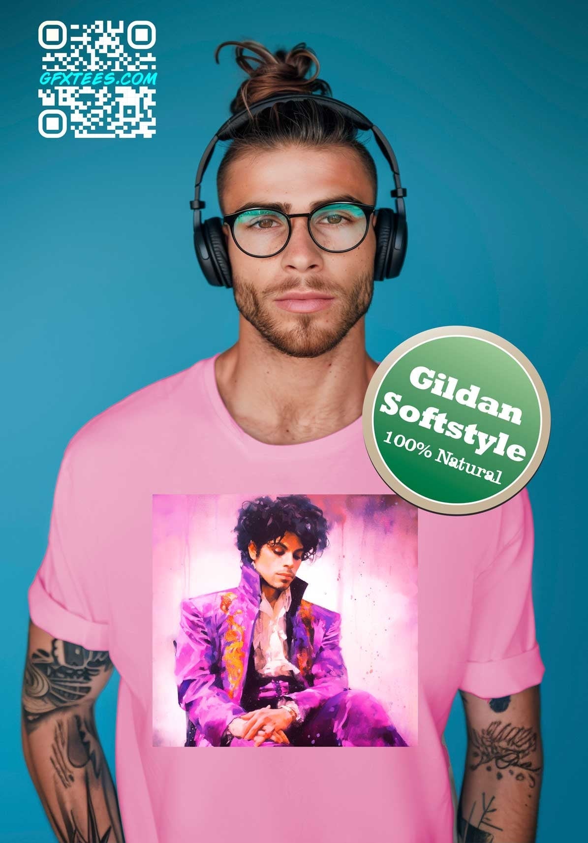 Purple Tshirt. Prince T-Shirt. Musician T-shirt. Music Tshirt. Funky Music Tee. Prince Fan Art. Proud Canadian Clothing. Free Shipping.