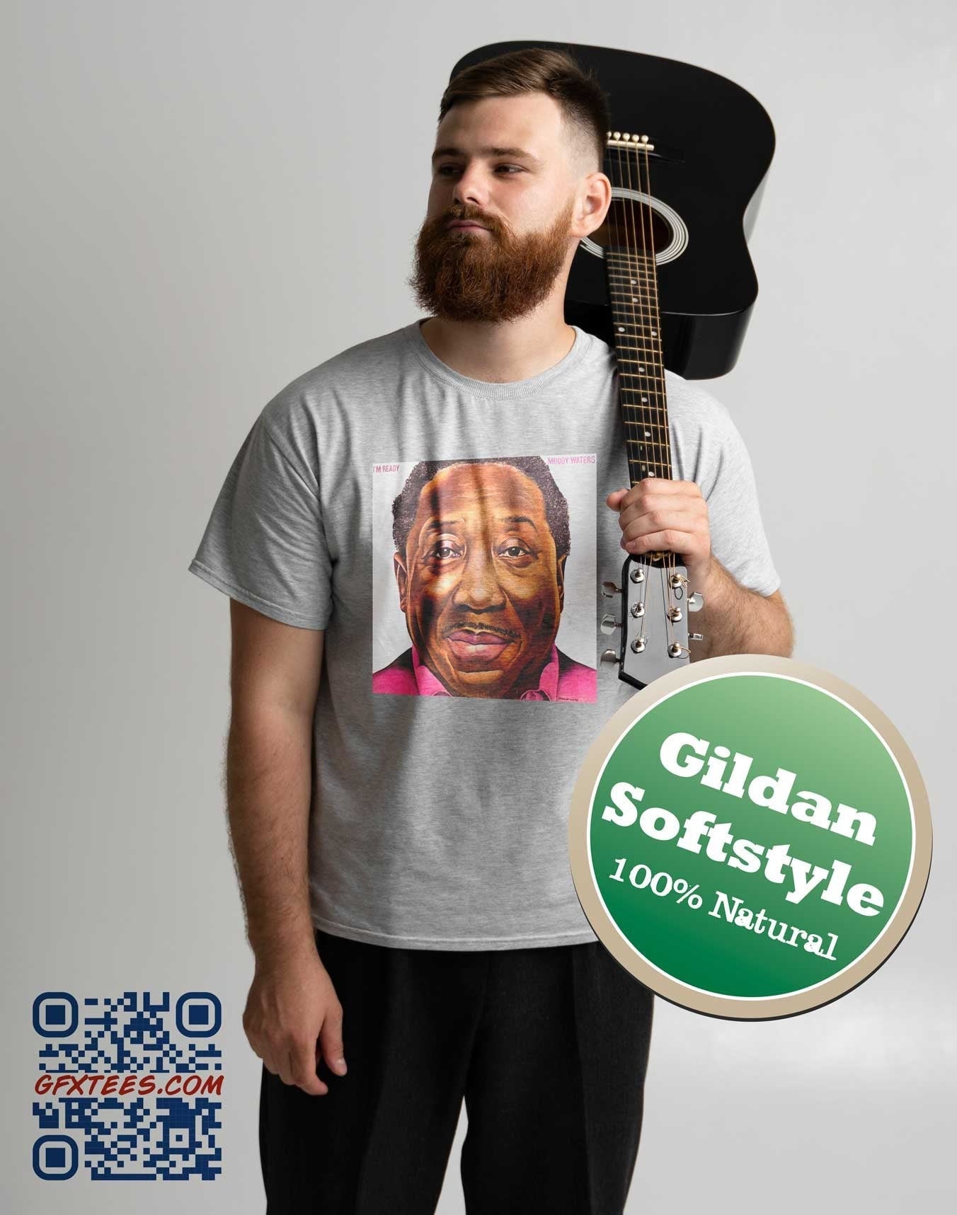 Muddy Waters I'm Ready T-Shirt. Muddy Waters Music Tee. McKinley Morganfield Tshirt. Proud Canadian Clothing. Free Shipping.