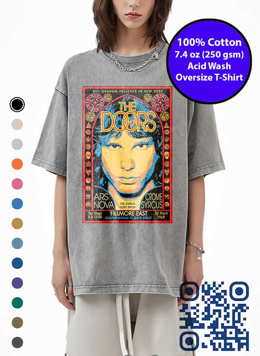 1968 The Doors Filmore Poster Acid Wash T-Shirt. The Doors Tshirt. Riders on the Storm Tee!
