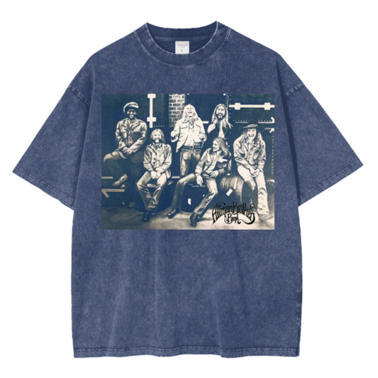 The Allman Brothers Fillmore East Concerts Acid Wash Oversized T-Shirt.