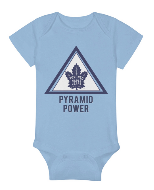 Maple Leafs Pyramid Power Baby Short Sleeve Onesie