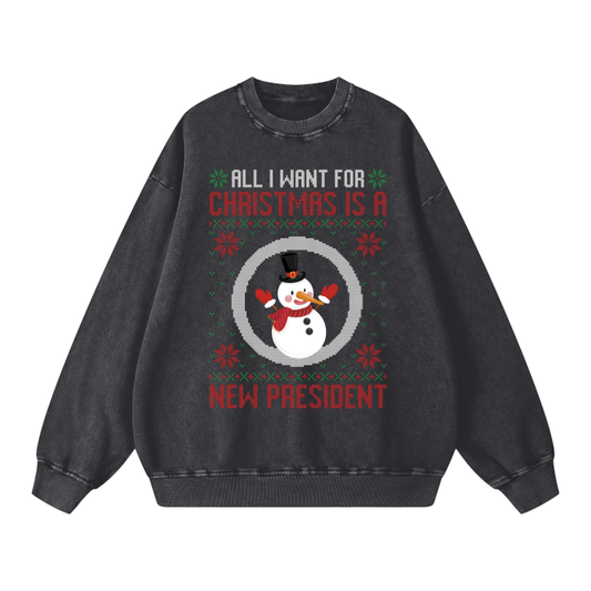 president sweatshirt,funny christmas sweatshirt,pure cotton sweatshirt,gift for him,gift for her,xmas gift