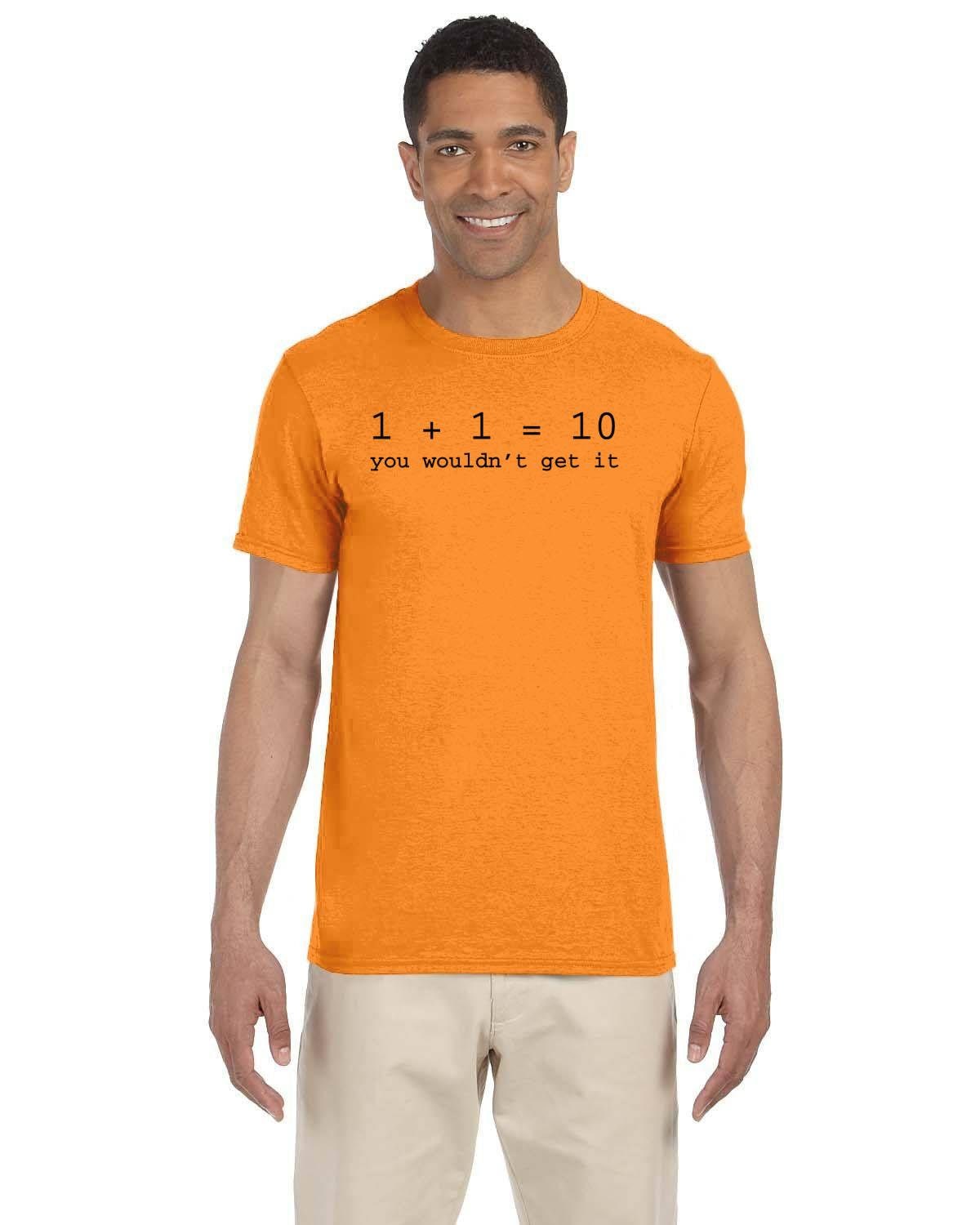 Binary Joke Tshirt. 0s and 1s Programmer Funny Tees. Programming Fun. 1+1 = 10 Coding Joke. Nerd Top. Nerdy Gift. Binary Code T-Shirt.