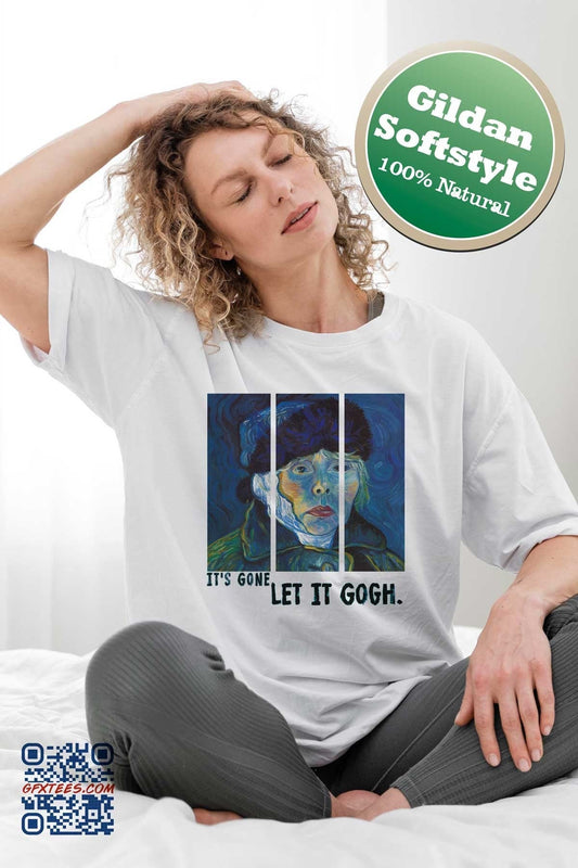 Van Gogh Joni Mitchell T-Shirt. Let It Gogh Tee. Joni Mitchell Art Tshirt. Proud Canadian Clothing.